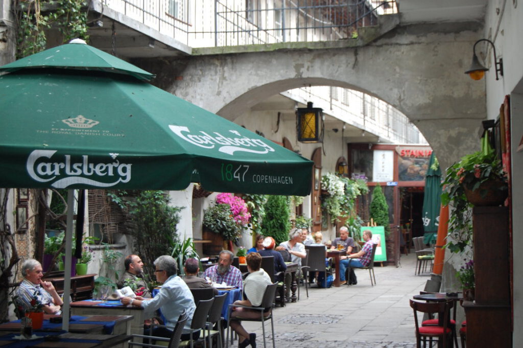 Krakau Kazimierz Innenhof zwischen der Jozefa- und Rabina-Meiselsa-Straße