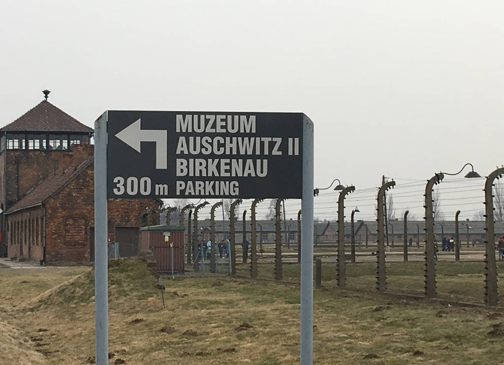 Auschwitz-Birkenau Anfahrt zum Parkplatz