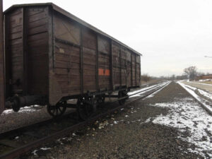 Auschwitz-Birkenau Wagon auf der "Alten Judenrampe"