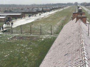 Auschwitz-Birkenau Blick vom Hauptwachturm